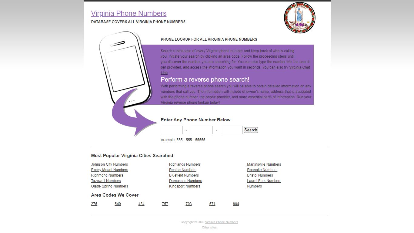 Virginia Phone Numbers - Reverse Phone Lookup
